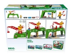 Ravensburger BRIO World 33996 Bahn Verlade Terminal - Mit Beweglichem Kran Zum Umladen Von Gütern Auf Die Schiene, Straße Und Das Schiff - Empfohlen Für Kinder Ab 3 Jahren -Ravensburger Geschäft 63399600 2