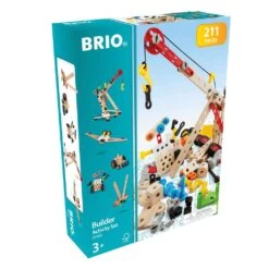 Ravensburger BRIO Builder 34588 Kindergartenset 210 Tlg. - Das Kreative Konstruktionsspielzeug Aus Schweden – Großes Komplettset Mit Zahlreichen Bauelementen Und Viel Werkzeug - Für Kinder Ab 3 Jahren -Ravensburger Geschäft 63458800 2