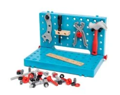 Ravensburger BRIO Builder 34596 Werkbank-Koffer - Einstiegs-Set Für Kleine Handwerker Mit Hammer, Schraubenzieher Sowie Vielen Schrauben, Muttern Und Weiteren Spielelementen - Empfohlen Für Kinder Ab 3 Jahren