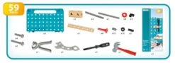 Ravensburger BRIO Builder 34596 Werkbank-Koffer - Einstiegs-Set Für Kleine Handwerker Mit Hammer, Schraubenzieher Sowie Vielen Schrauben, Muttern Und Weiteren Spielelementen - Empfohlen Für Kinder Ab 3 Jahren -Ravensburger Geschäft 63459600 6