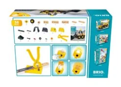 Ravensburger BRIO Builder 34598 Volvo Frontlader - Starkes Baufahrzeug Mit Beweglicher Ladeschaufel, Knicklenkung Und Lichtmodul - Empfohlen Für Kinder Ab 3 Jahren -Ravensburger Geschäft 63459800 2
