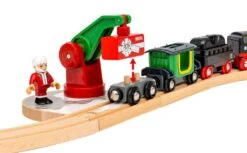 Ravensburger BRIO World 36014 Batterie-Dampflok Weihnachts-Set - Aus Dem Schornstein Der Lokomotive Strömt Kalter Wasserdampf - Großes Schienenlayout Für Eine Rundtour Um Den Weihnachtsbaum, Empfohlen Ab 3 Jahren -Ravensburger Geschäft 63601400 5