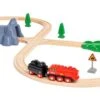 Ravensburger BRIO World 36017 Batterie-Dampflok Set - Aus Dem Schornstein Der Lokomotive Strömt Während Der Fahrt Kalter Wasserdampf - Klassisches Bahn-Acht Layout Inklusive Bergtunnel -Ravensburger Geschäft 63601700