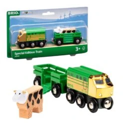 Ravensburger 36040 BRIO Sondereditionszug 2023 - Bauernhof-Zug Mit Kuh - Empfohlen Ab 3 Jahren