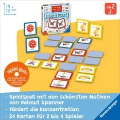 Ravensburger Kinderspiele, 88688 Erste Bilder - Erste Wörter Memory®, Mit Motiven Aus Dem Kinderbuch Bestseller Von Helmut Spannner, Spielzeug Ab 2 Jahren -Ravensburger Geschäft 88688 3